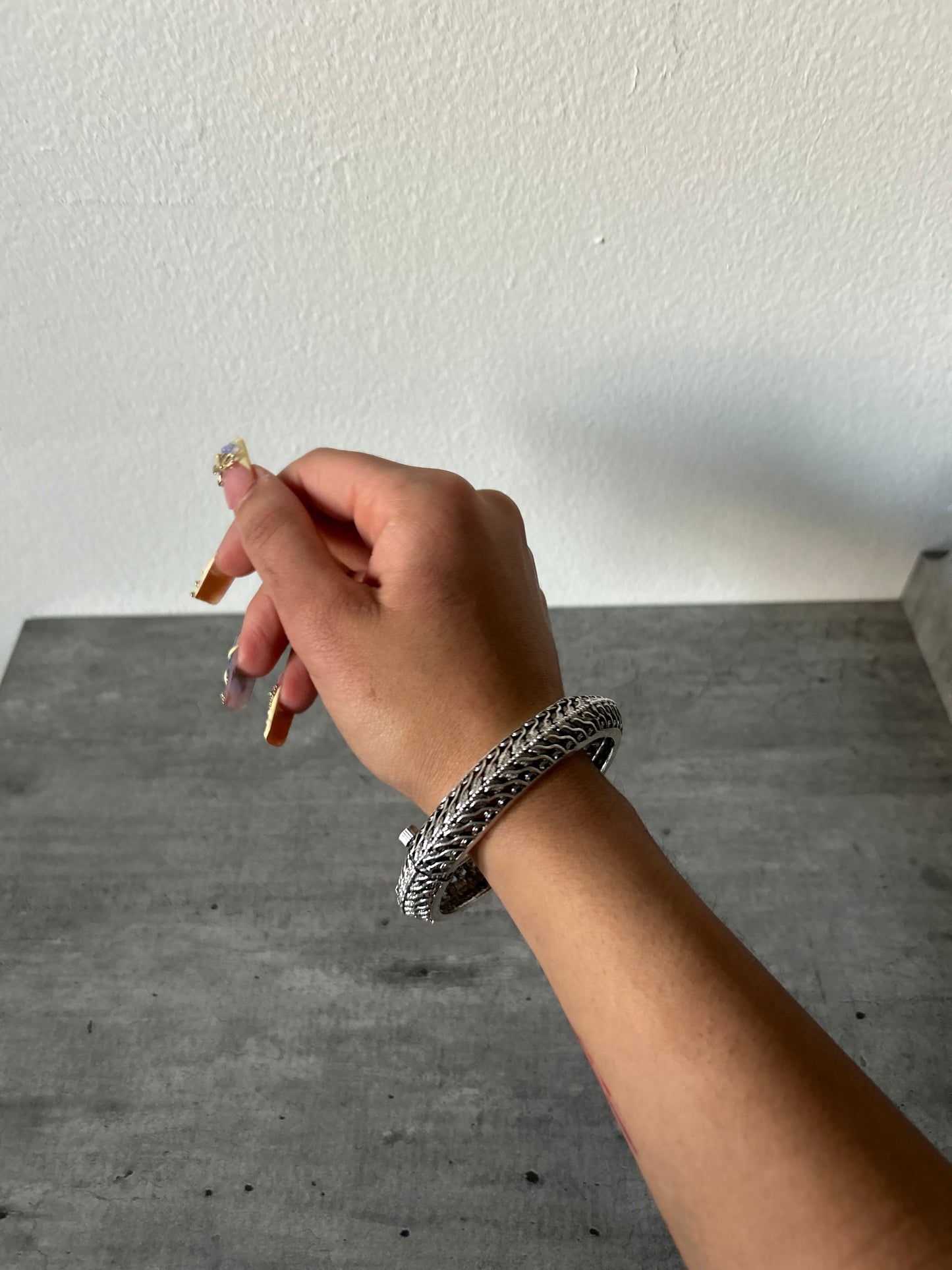 Silver plated bangle