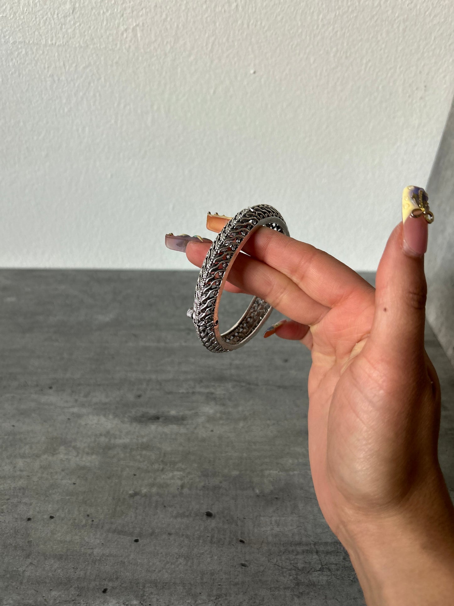 Silver plated bangle