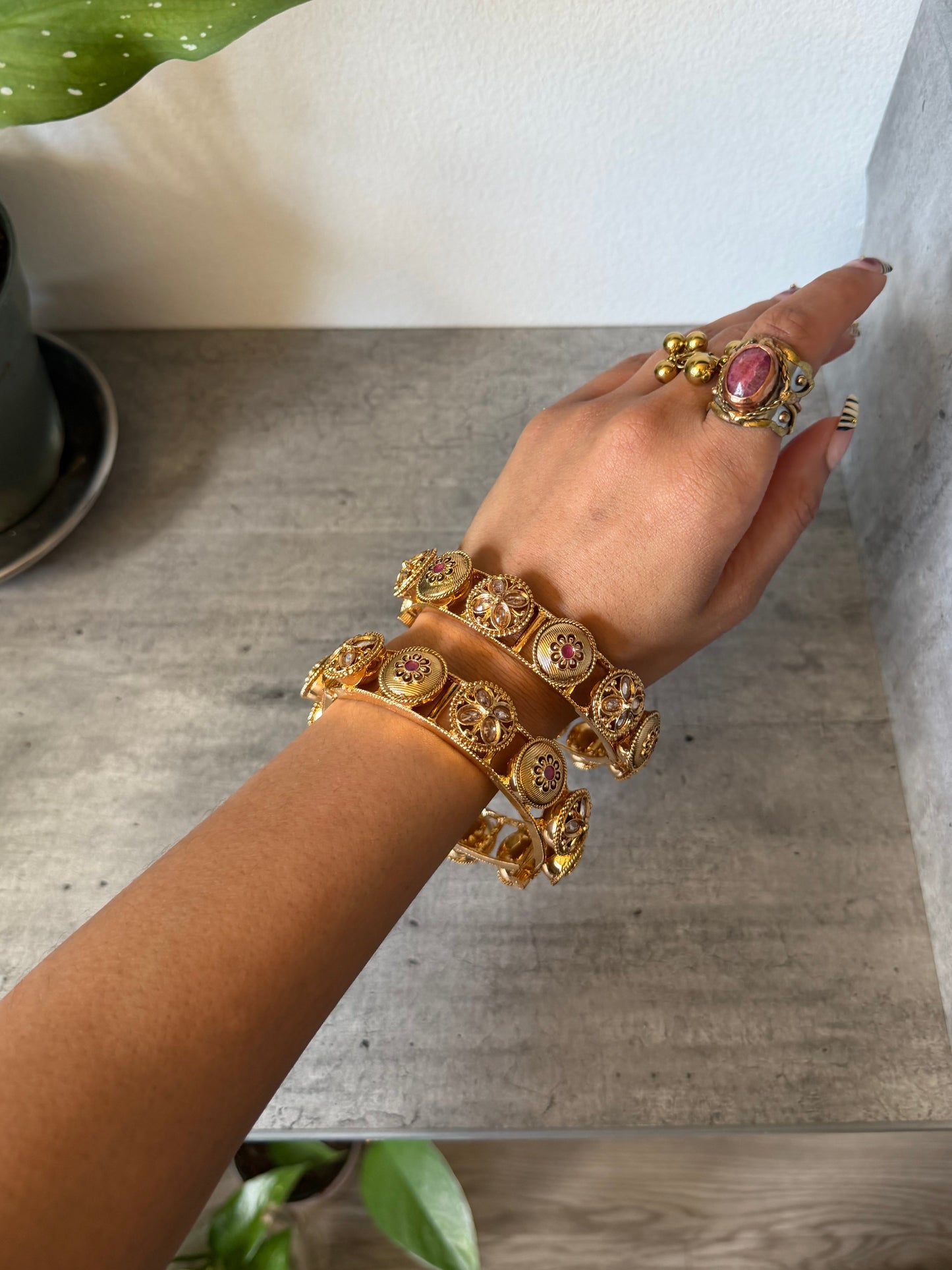 Gold Chunky Bangle