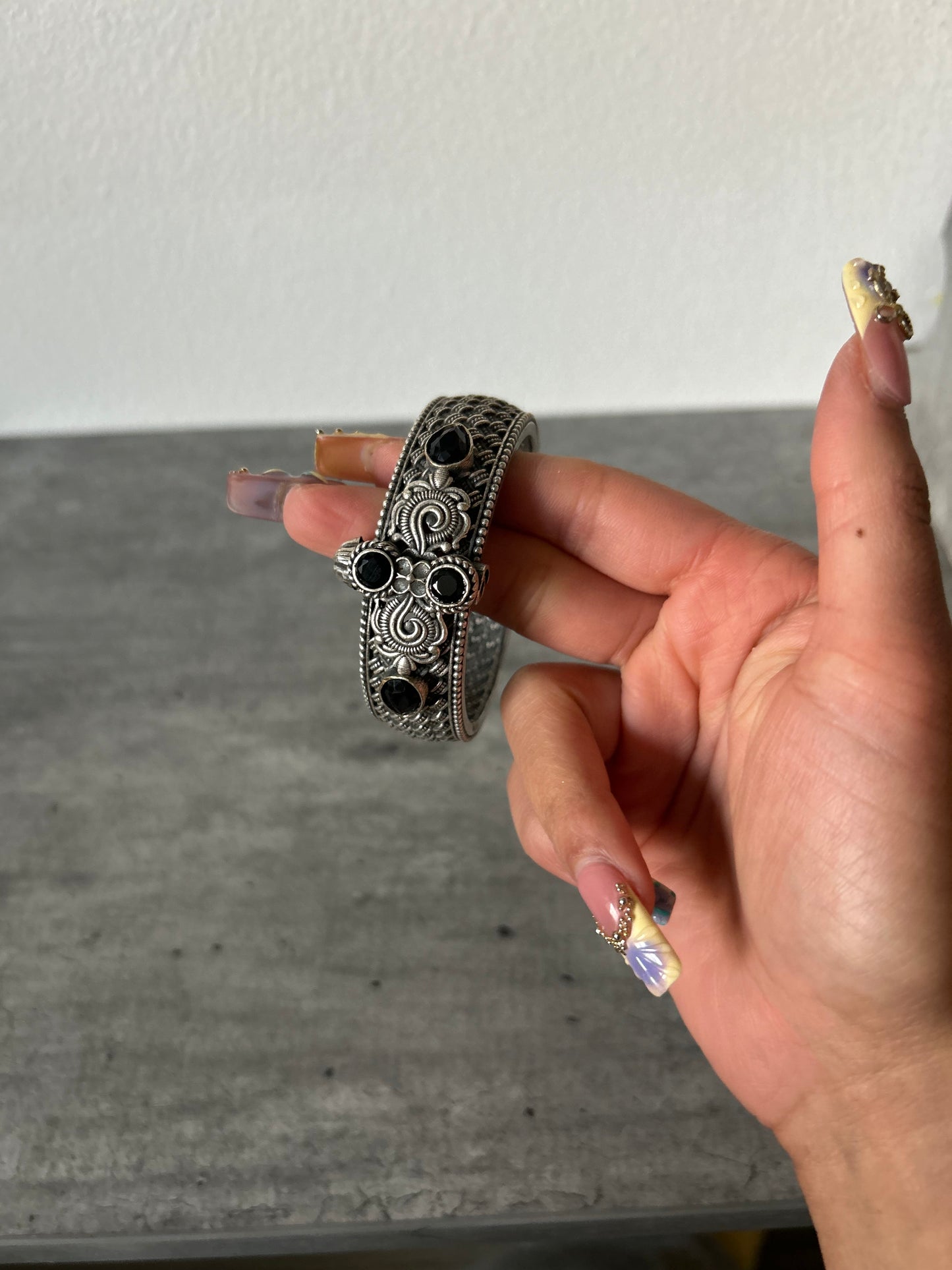 Silver Chunky Bangle