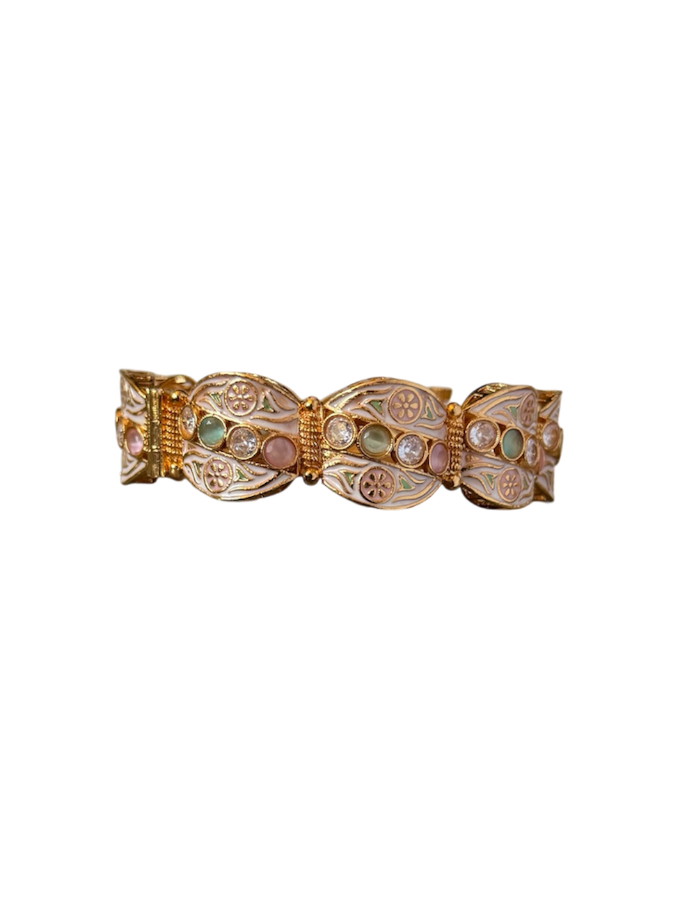 Pink and Jade Bangle