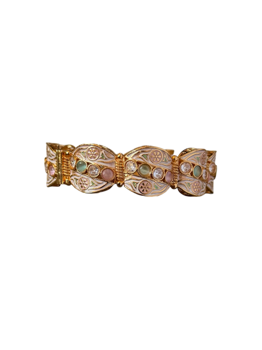 Pink and Jade Bangle