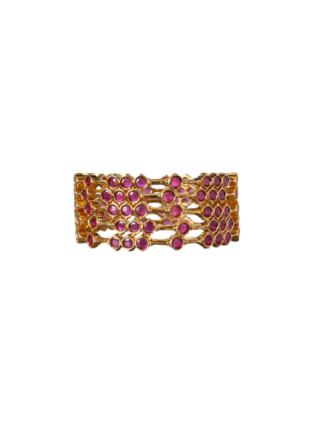 Ruby Stone Bangles