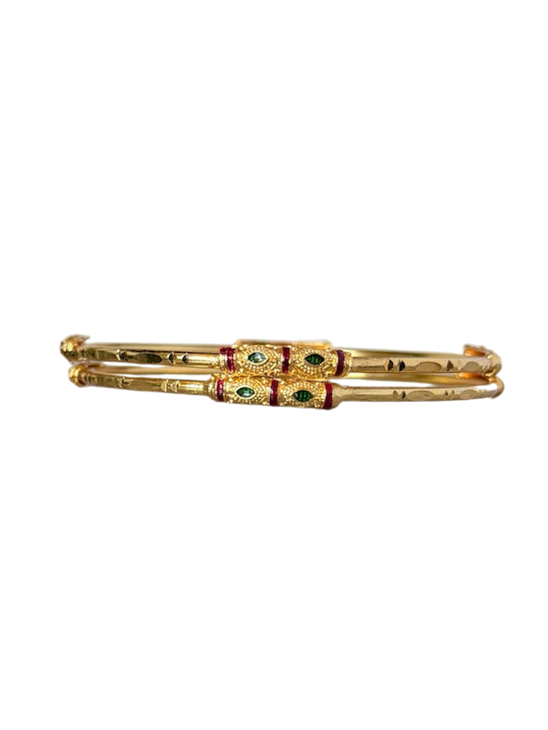 Thin Gold Bangles