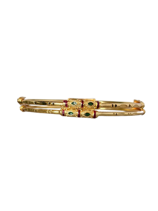 Thin Gold Bangles