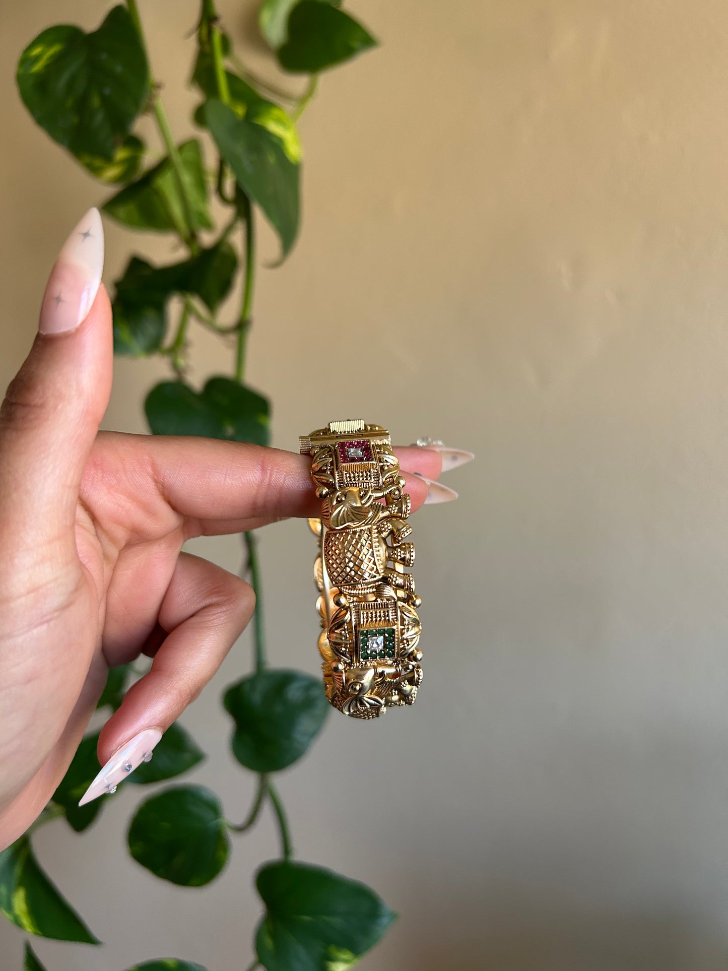 Antique Elephant Bangle