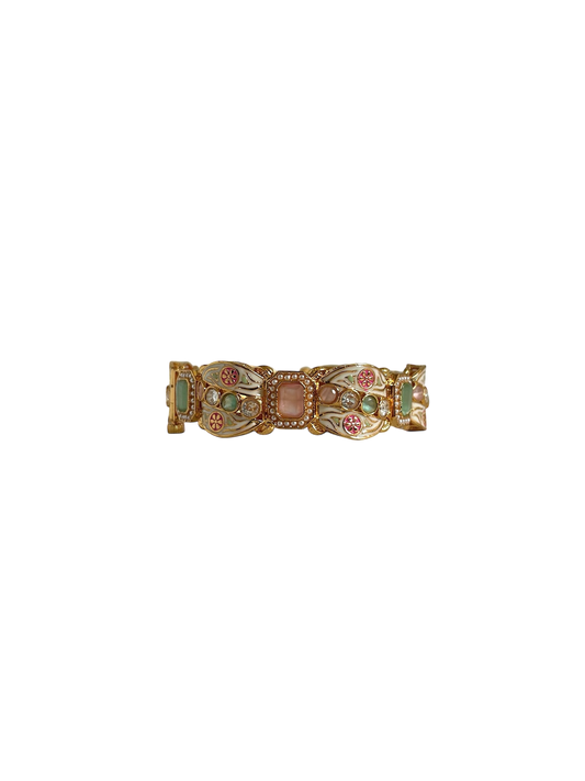 Pink and Jade Bangle