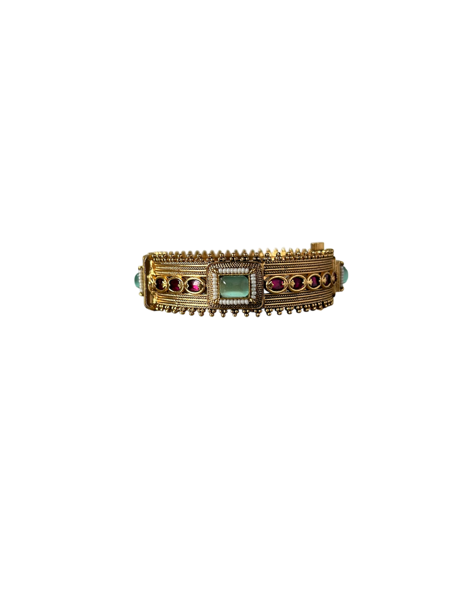 Red and Green Stone Bangle